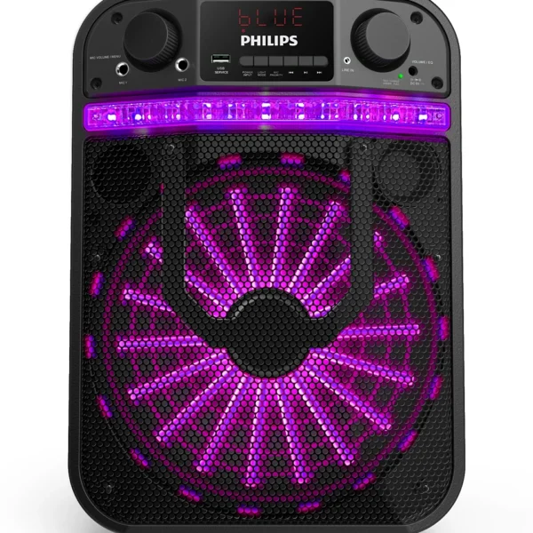 Parlante Philips Tax2206/77 Party Speaker - 40W Rms, Woofer 10", Bt, Bateria, Karaoke