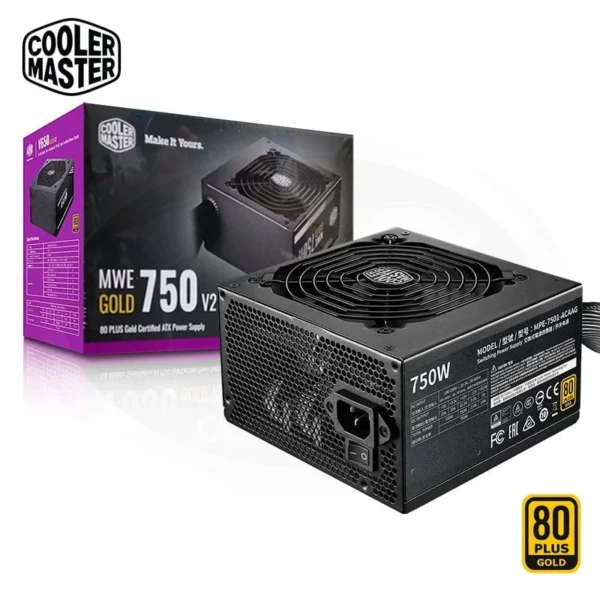 Fuente Cooler Master Mwe Gold V2 750W (Mpe/7501/Acaag)