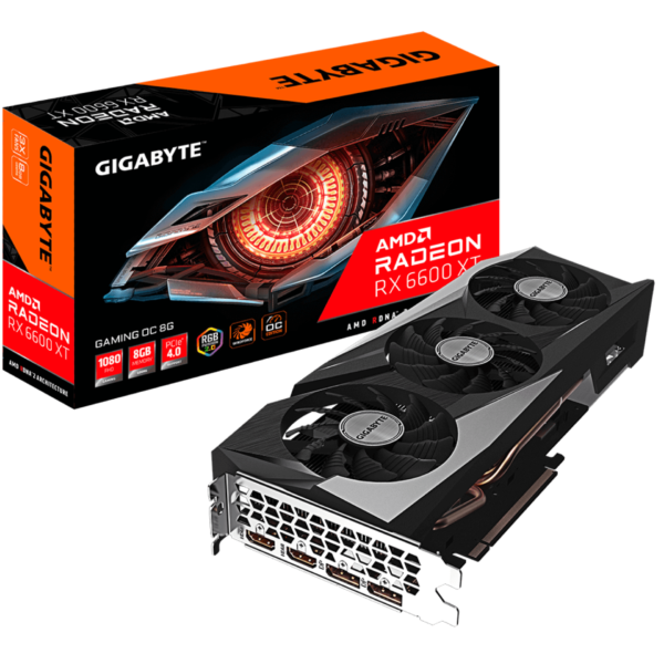 Placa De Video Gigabyte Rx 6600 Xt Gaming Oc 8Gb