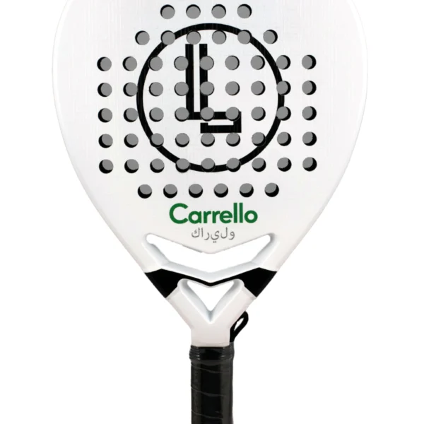 Paleta Carrello Rabat Carbono 12K  - Blanco