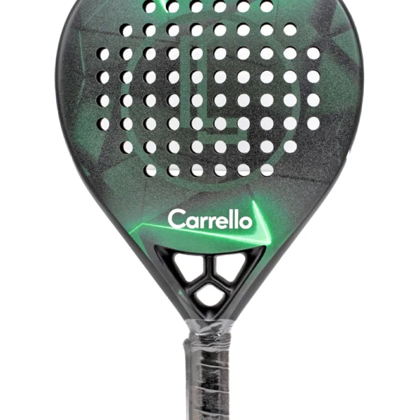Paleta Carrello Milano Carbono 12K  Rugosa Verde