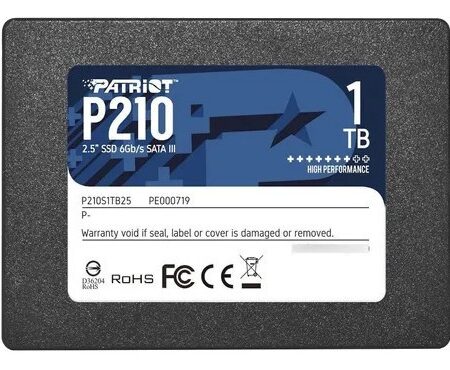 Ssd Interno Patriot P210 1Tb Sata 3 2.5
