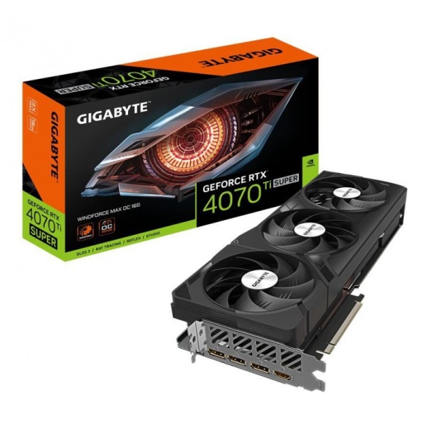 Placa De Video Gigabyte Rtx 4070Ti Super Windforce Max Oc16Gb