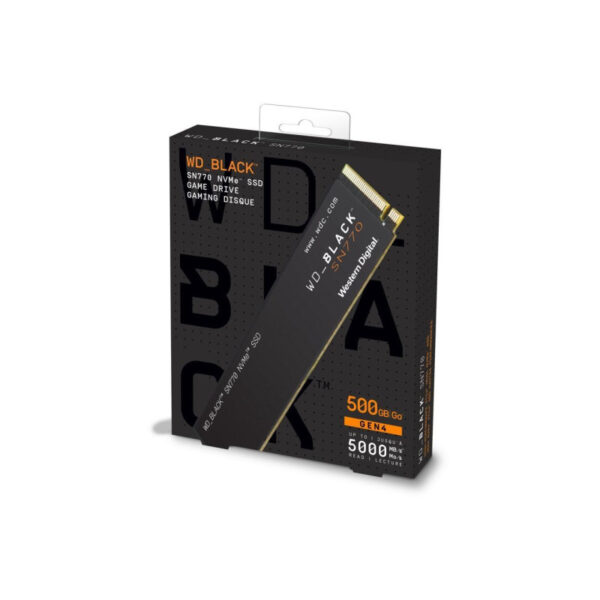 Disco Interno Ssd Western Digital Sn770 500Gb M.2 Nvme Pcie 4.0  5000Mb/S