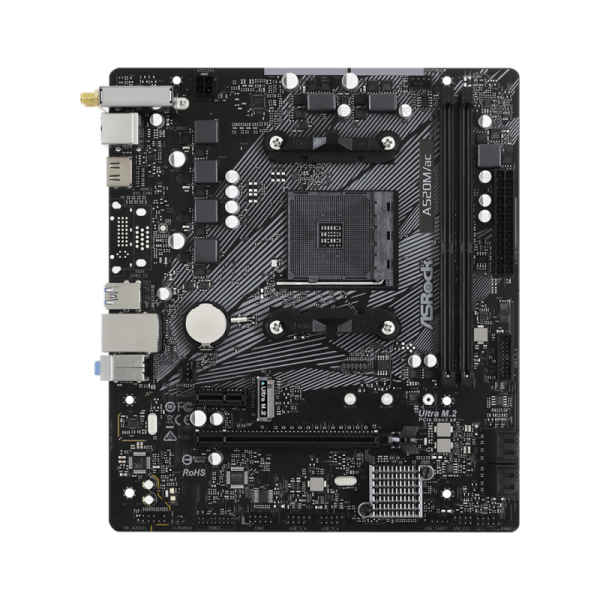 Mother Asrock (Am4) A520M/Ac (Bulk)