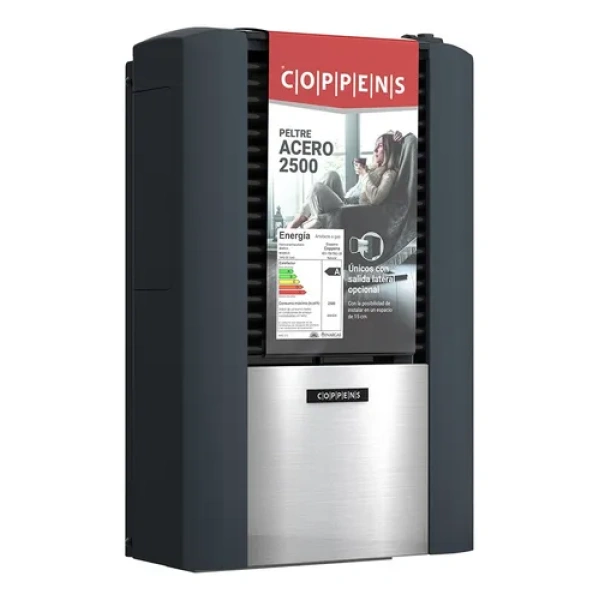 Calefactor Coppens Peltre Acero 2500 Kcal/H - Tb, Mg, C/Salida Izq.