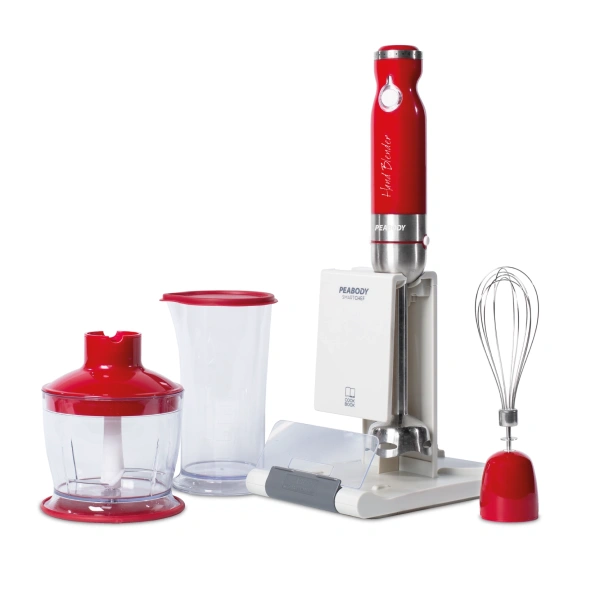 Licuadora De Mano Peabody Pe-Lma327R - Roja, 800 W