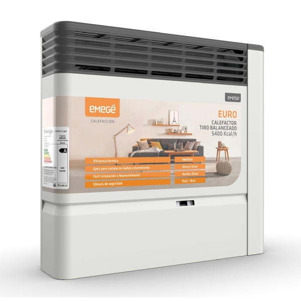 Calefactor Emegé Euro 2155 Tbu 5400 Kcal/H - Multigas (Ce2155U)