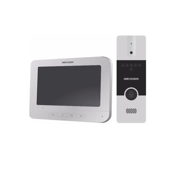 Kit Frente Y Videoportero Analogico Hikvision Lcd 7 Full Hd Modelo Ds-Kis202T