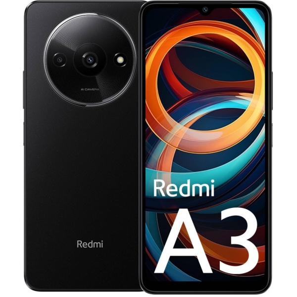 Celular Xiaomi Redmi A3 64Gb-3Gb Midnight Black Dual Sim (Mzb0Gifar)