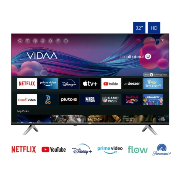 Tv Led 32" Bgh B3223H5 Vidaa - Smart, Hd, Hdmi, Usb
