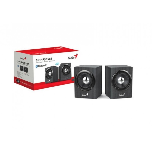 Parlante Genius Sp-Hf385Bt Madera Black Gray