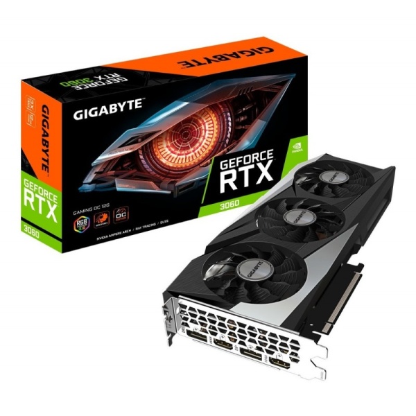 Placa De Video Gigabyte Rtx 3060 Gaming Oc 12Gb