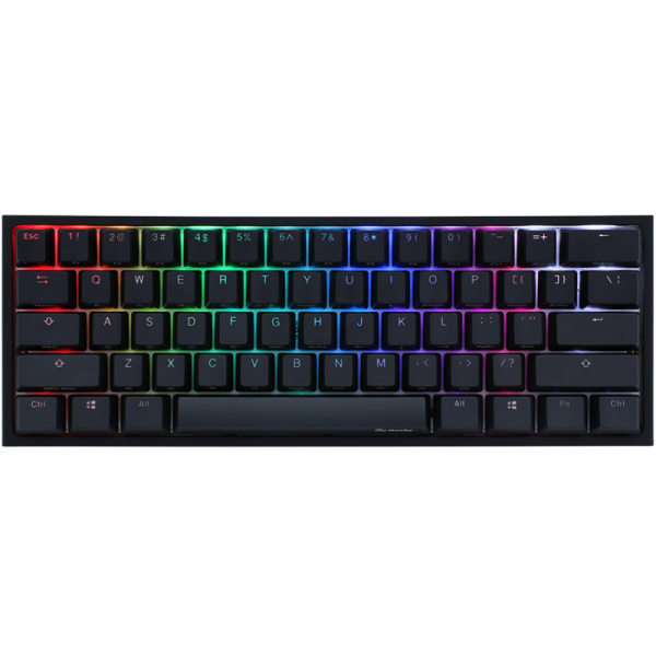 Teclado Gamer Ducky One 2 Mini Rgb Kailh Box White Swicht Double-Shot Pbt Mecanico
