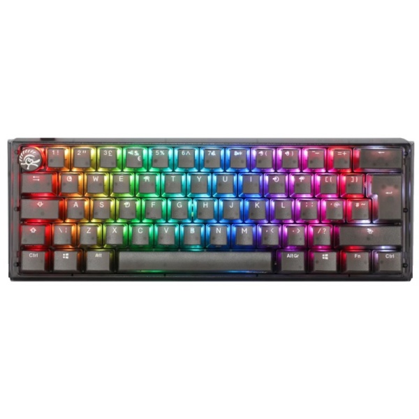 Teclado Mecanico Ducky One 3 Aura Clear Black 65 Mini Dkon2161St-Bespdabaaac1