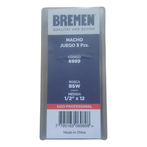 Macho Sae Bsw Juego 3U 1/2 X 12 12.70 Bremen