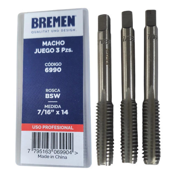 Macho Sae Bsw Juego 3U 7/16 X 14  11.11 Bremen