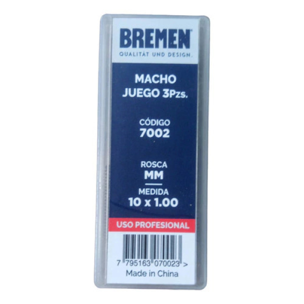 Macho Mm Juego 3U M10 X 1.00 Bremen