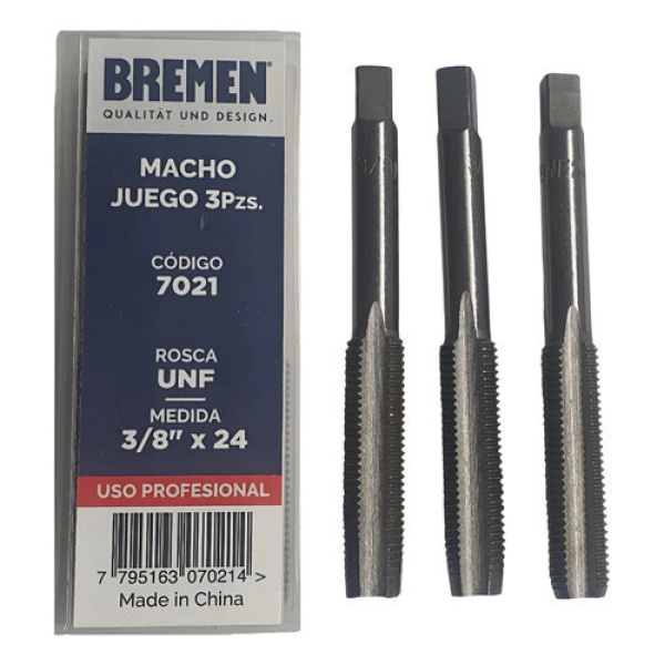 Macho Sae Unf Juego 3U 3/8 X 24 9,52 Bremen