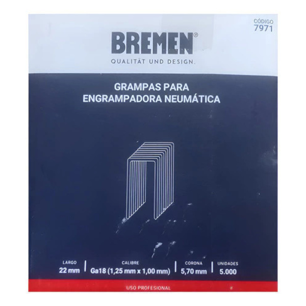 Engrampadora Wembley - Grampas 5.7Mm X 22Mm X5000U