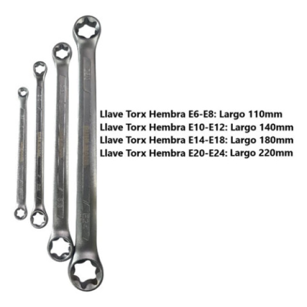 Llaves Torx Hembra X4U Combinadas Ruhlmann