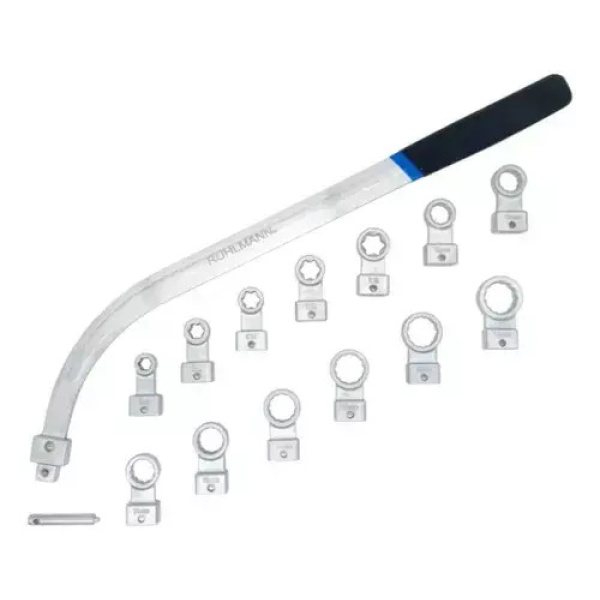 Llave Larga Curva Poliv Tensores X15P Ruhlmann