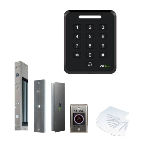Kit Ip Zkteco Sa40 +Tarjeta +Boton +Cerradura S/F