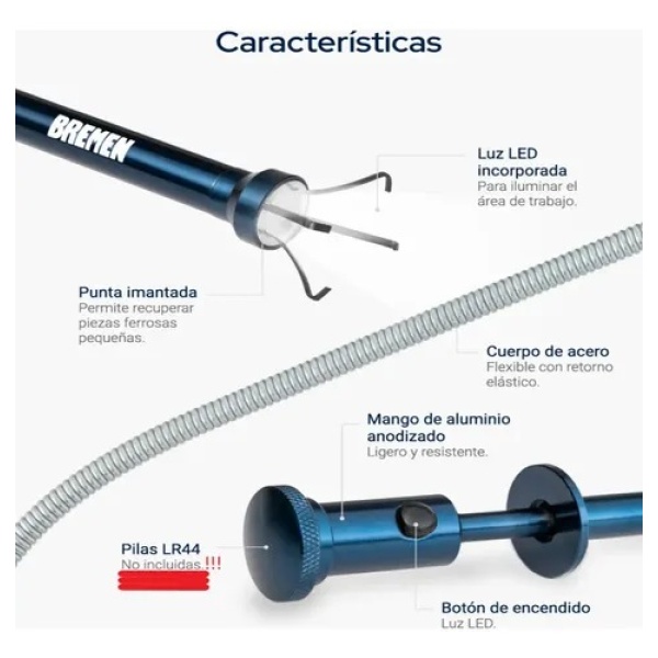 Pesca Todo Bremen con Manija Iman LED 61cm