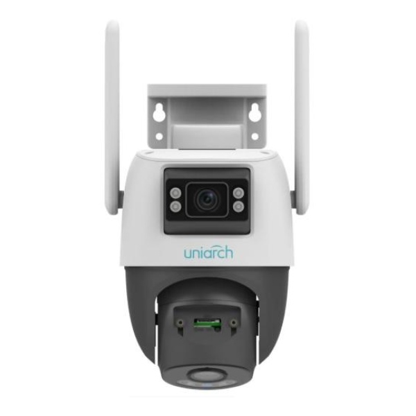 Uarch Wifi Uniview 3+3Mp Wifi Dual Lens Outdoor Pt Cam